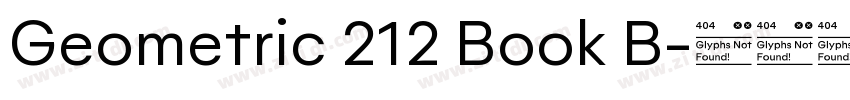 Geometric 212 Book B字体转换